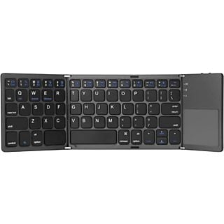 XTREMEMAC XWH-FLK-13-US, Draadloos keyboard QWERTY, BT vouwbaar, zwart