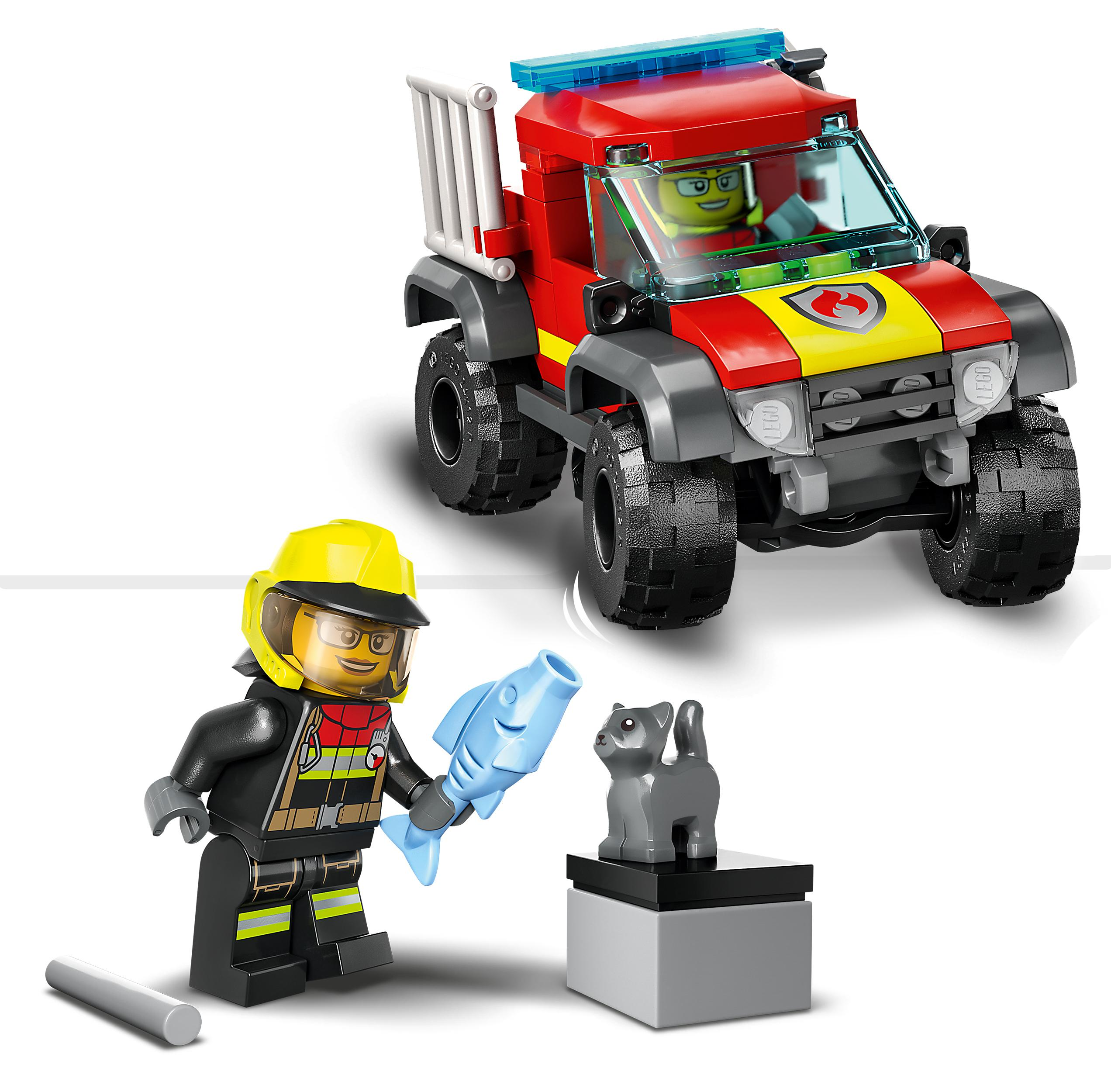 Feuerwehr-Pickup LEGO 60393 City Mehrfarbig Bausatz,