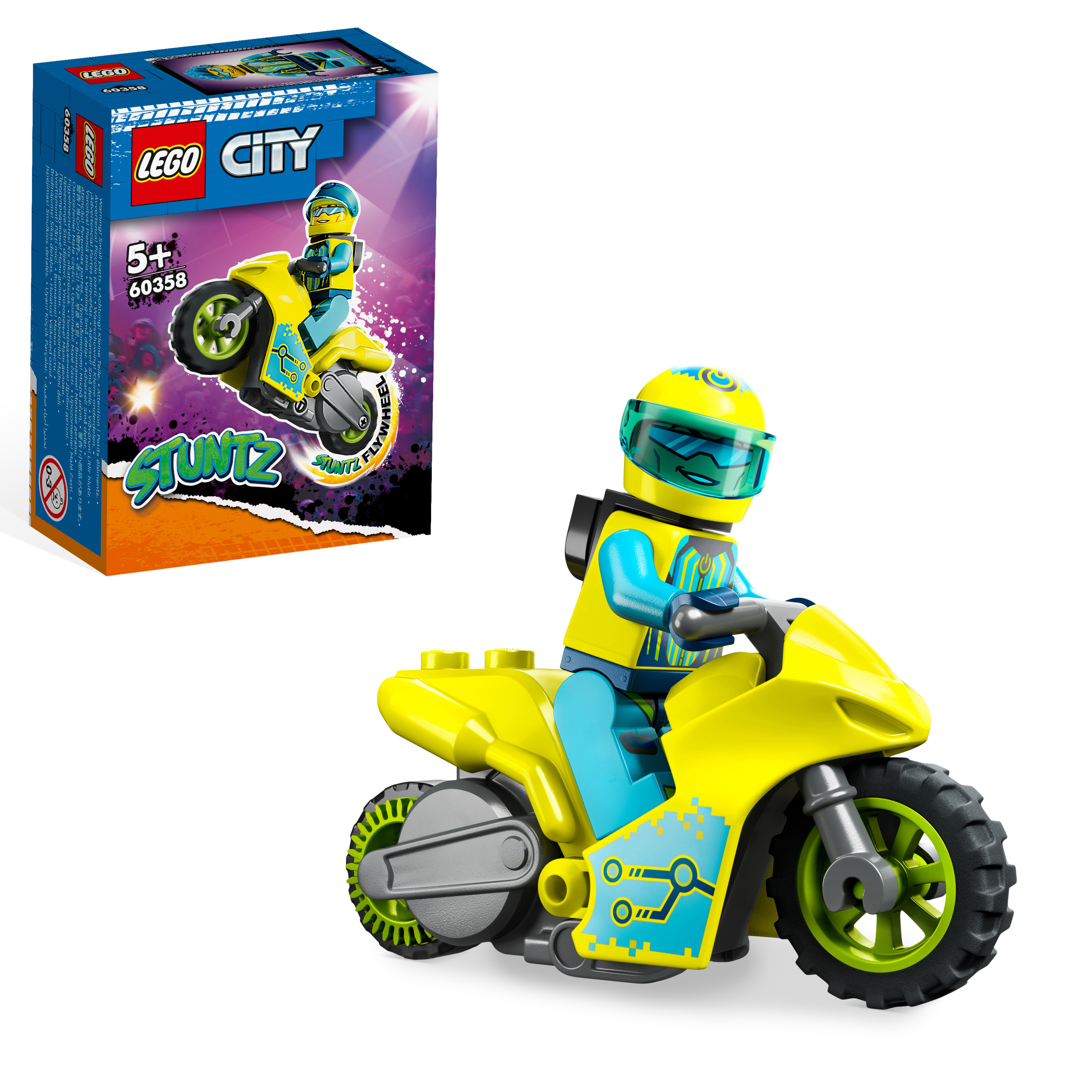 LEGO City 60358 Cyber-Stuntbike Mehrfarbig Bausatz