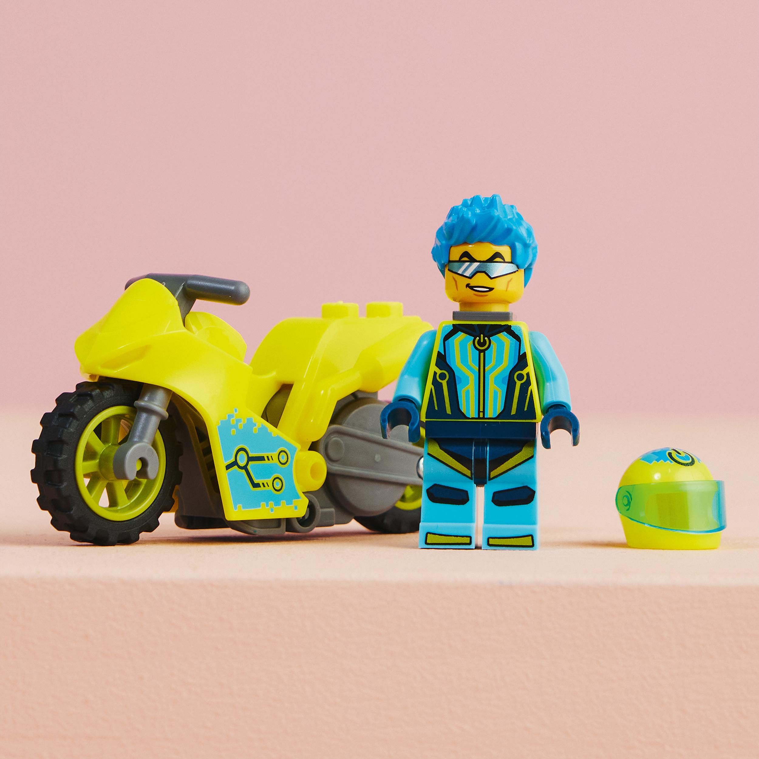 LEGO City 60358 Cyber-Stuntbike Bausatz, Mehrfarbig