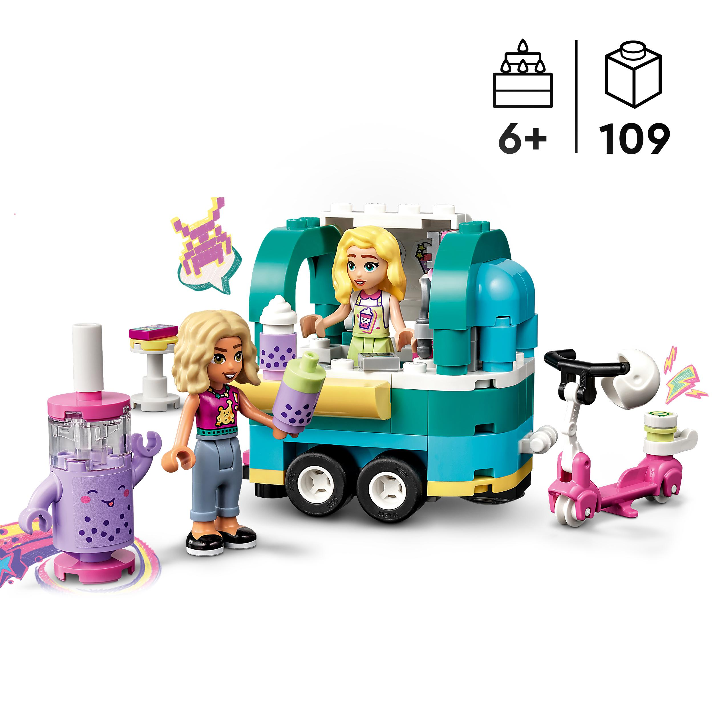 Mehrfarbig 41733 Friends Bausatz, LEGO Bubble-Tea-Mobil