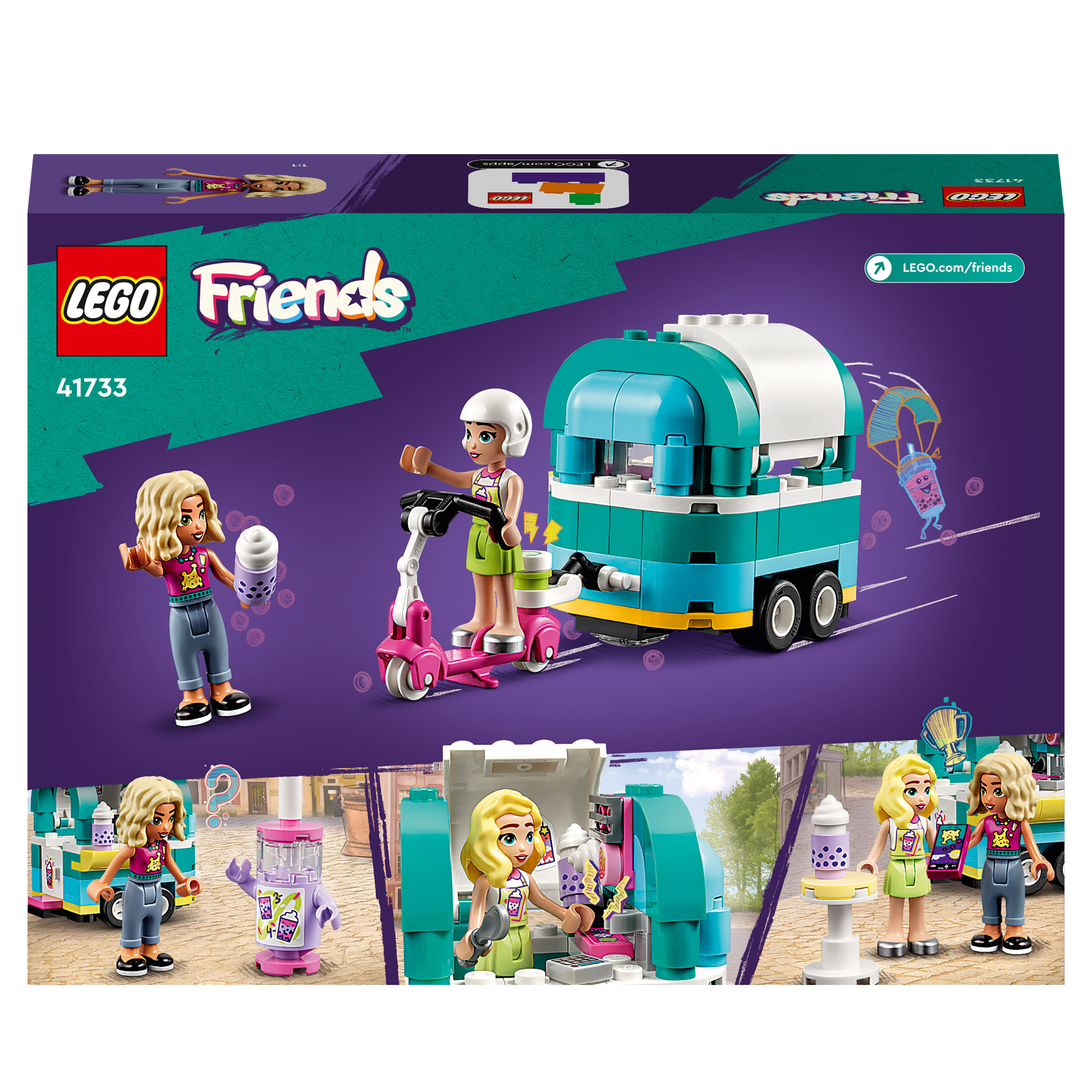 Bubble-Tea-Mobil Friends Bausatz, LEGO Mehrfarbig 41733