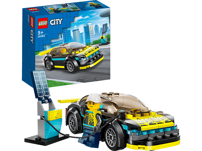 Mehrfarbig City Bausatz, 60383 LEGO Elektro-Sportwagen