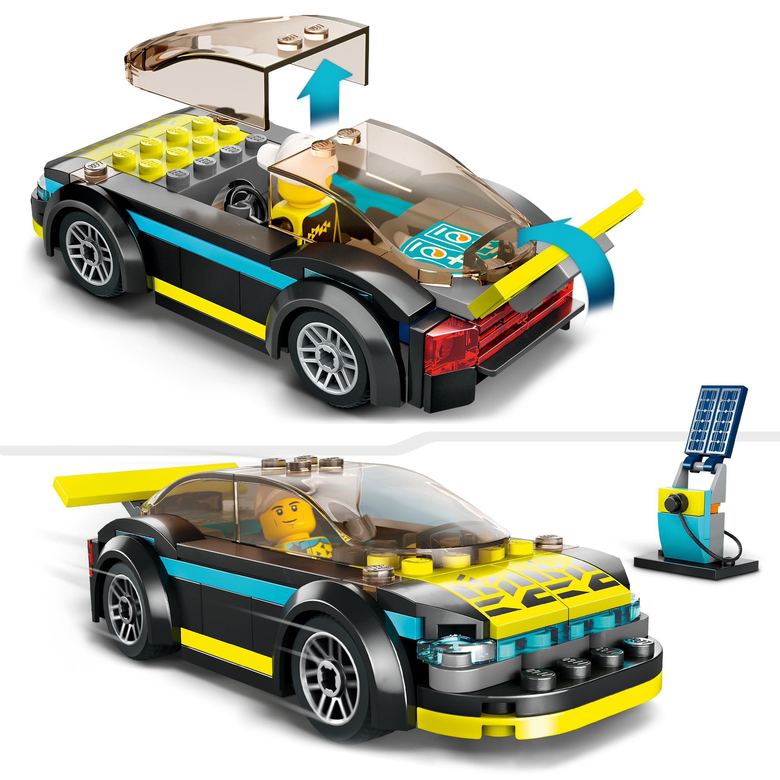 60383 Mehrfarbig City LEGO Elektro-Sportwagen Bausatz,