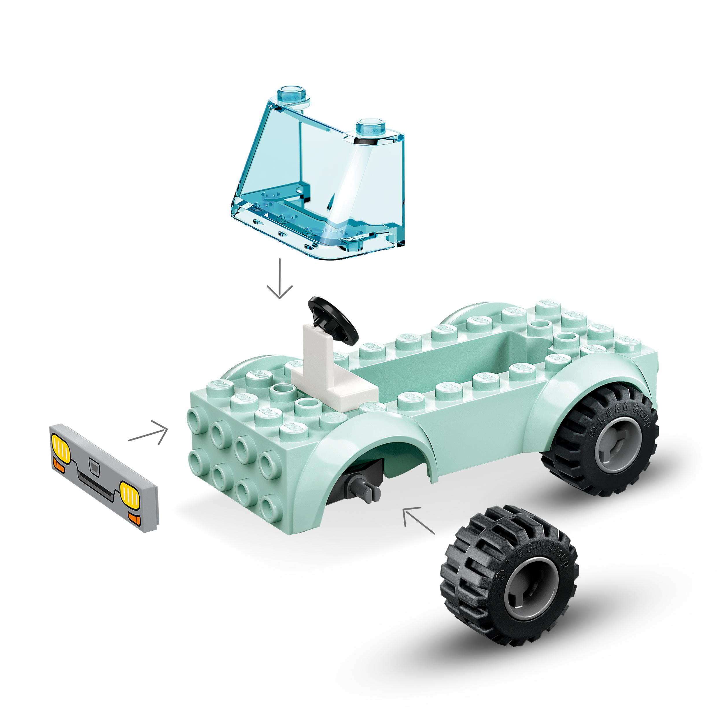City Mehrfarbig Bausatz, Tierrettungswagen 60382 LEGO