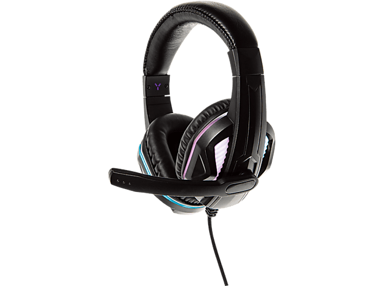 Auriculares gaming  ISY IGH-1000, Con cable, Supraaurales, Micrófono  integrado, Multicolor