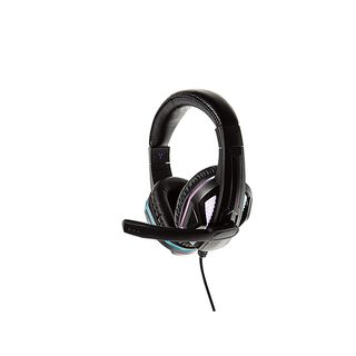 Auriculares gaming - ISY IGH-1000, Con cable, Supraaurales, Micrófono integrado, Multicolor