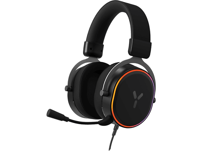 Auriculares gaming  ISY IGH-1000, Con cable, Supraaurales, Micrófono  integrado, Multicolor