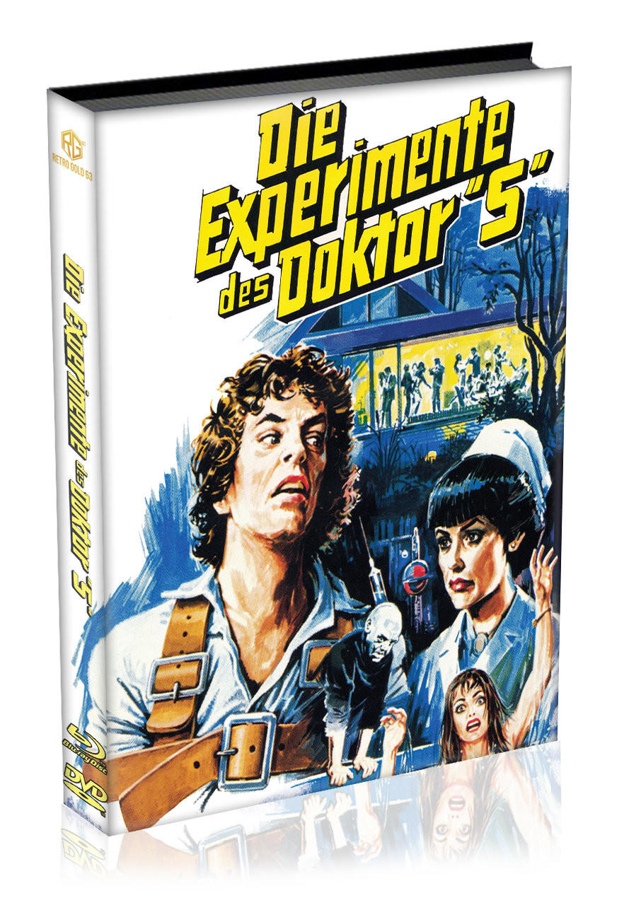 Filmplakat: Ein Mann und eine Frau mit entsetzten Ausdrücken. Text: Die Experimente des Doktor S.