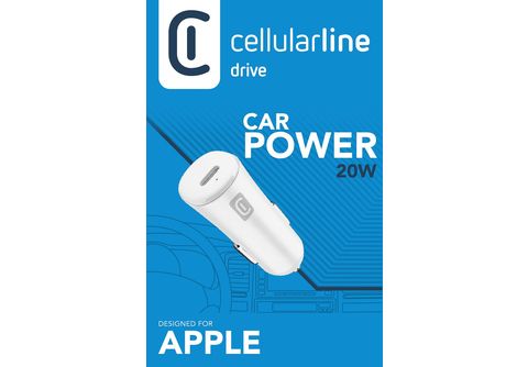 Cargador coche  CellularLine CBRIPHKITC2LMFI20W, Para iPhone 8 o