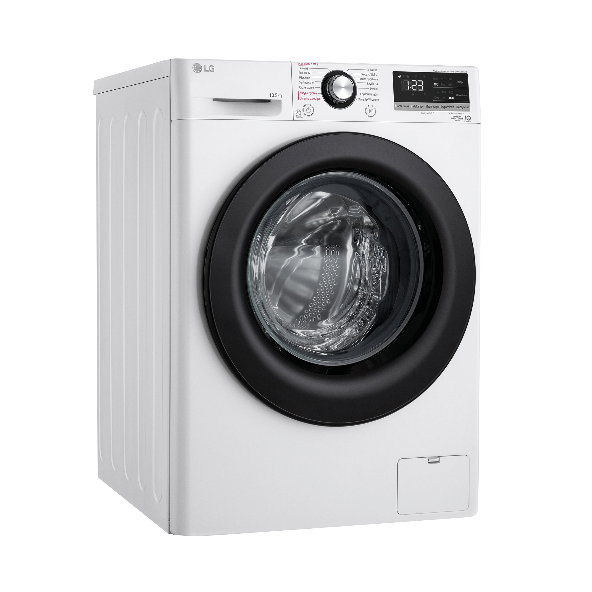 Lavadora carga frontal - LG F4WV309S6WA, 9 Kg, 1400 rpm, 14 programas, Blanco