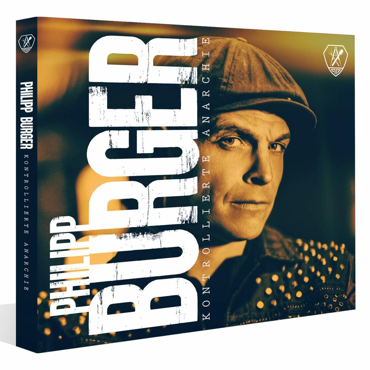 CD-Cover, Mann mit Mütze, Text 'Philipp Burger'.
