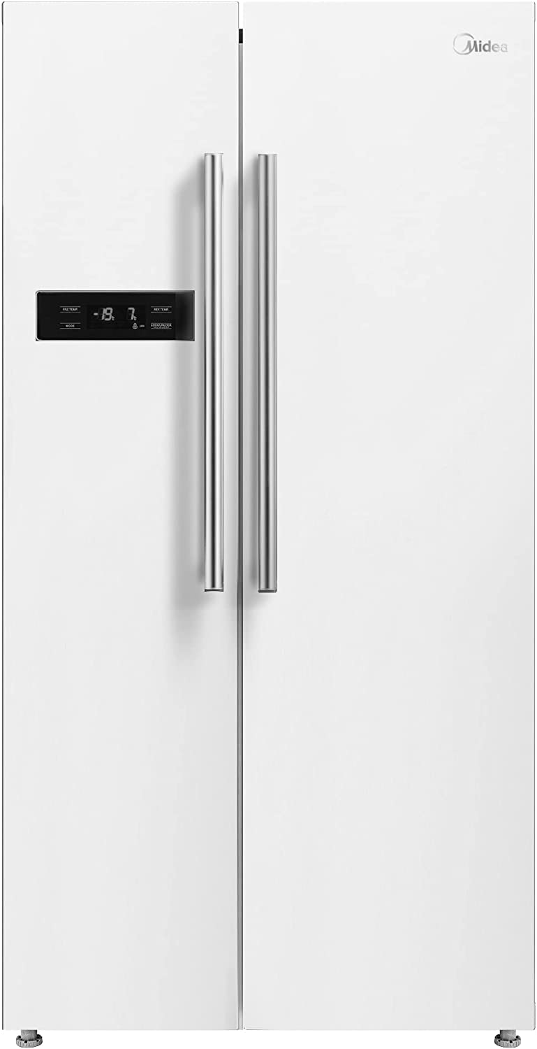 Frigorífico americano - Midea MDRS710FGF01, No Frost, 176.5 cm, 532 l, Tri-Cooling System, Blanco