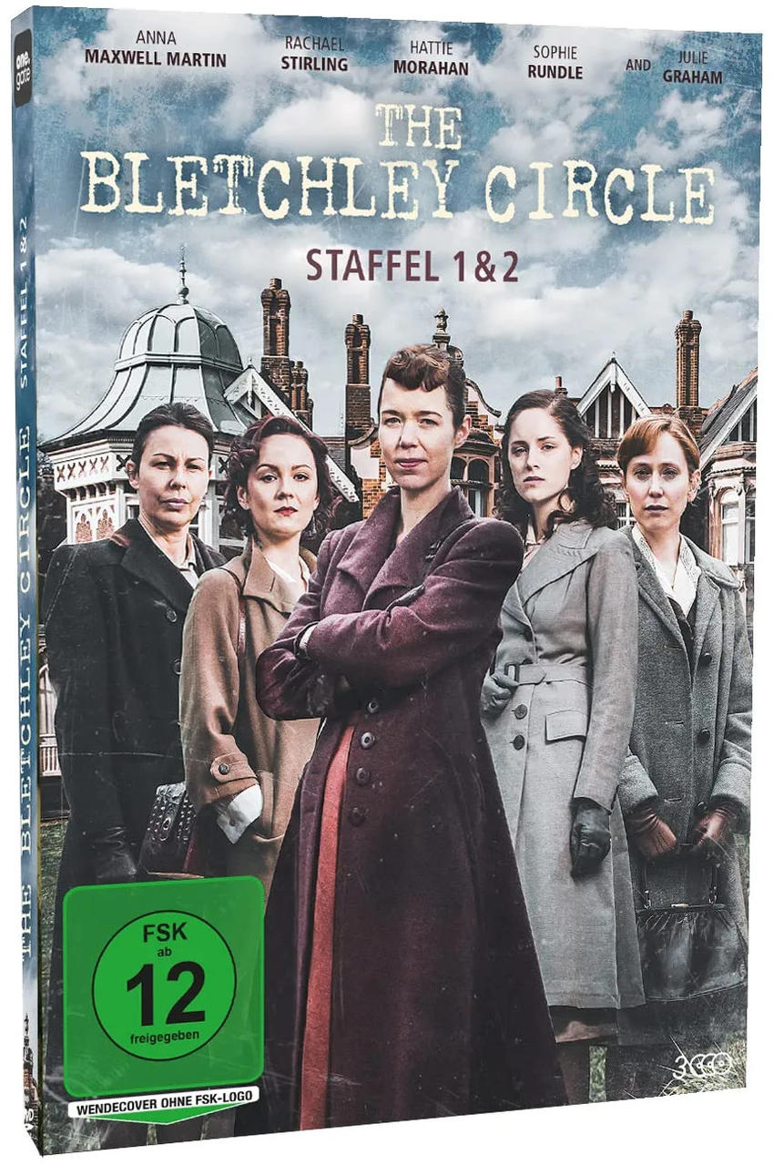 DVD-Cover mit Frauengruppe. Titel: The Bletchley Circle. Staffel 1 & 2.