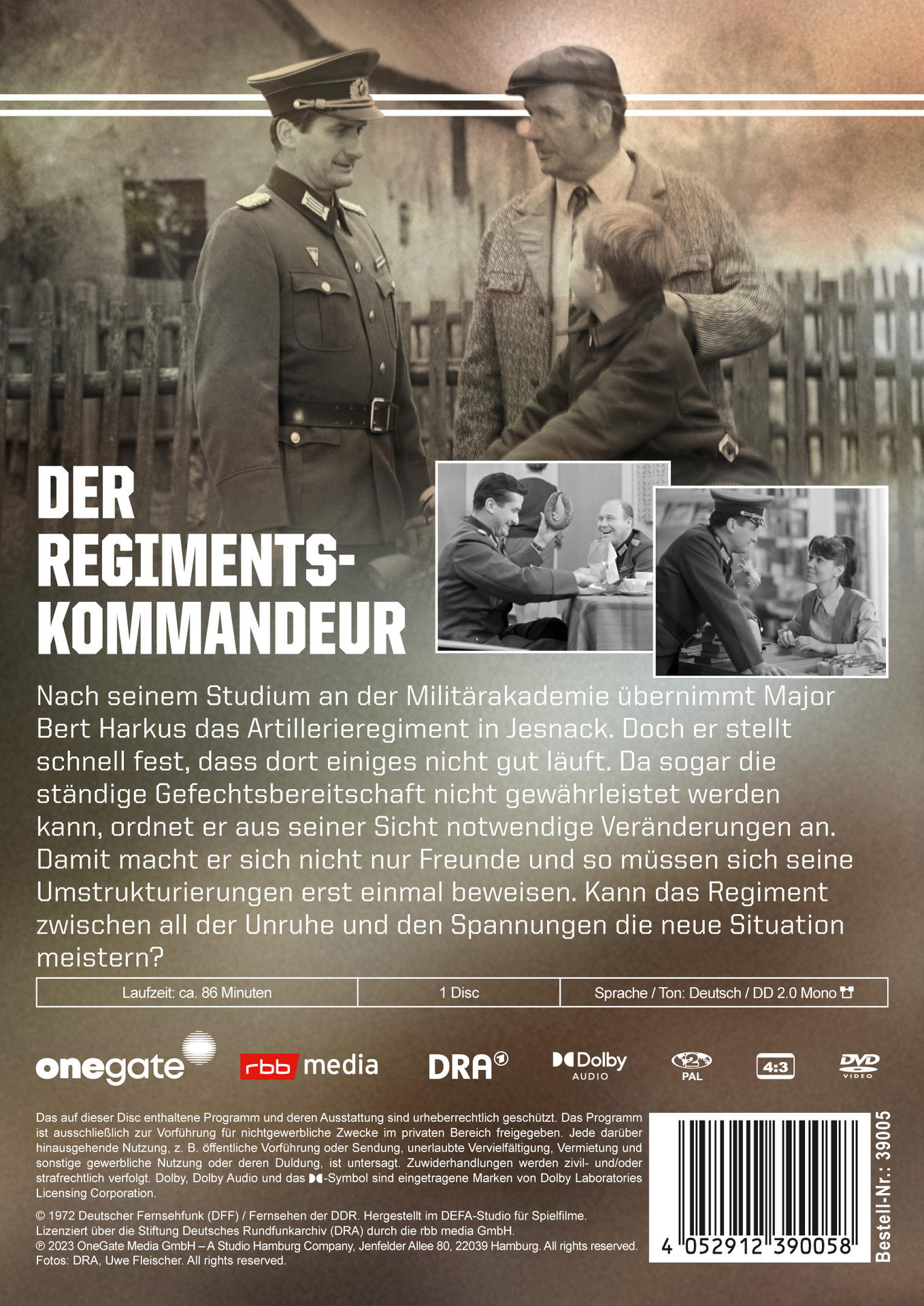 DVD-Hülle mit Text auf Deutsch und Bildern einer Filmszene.