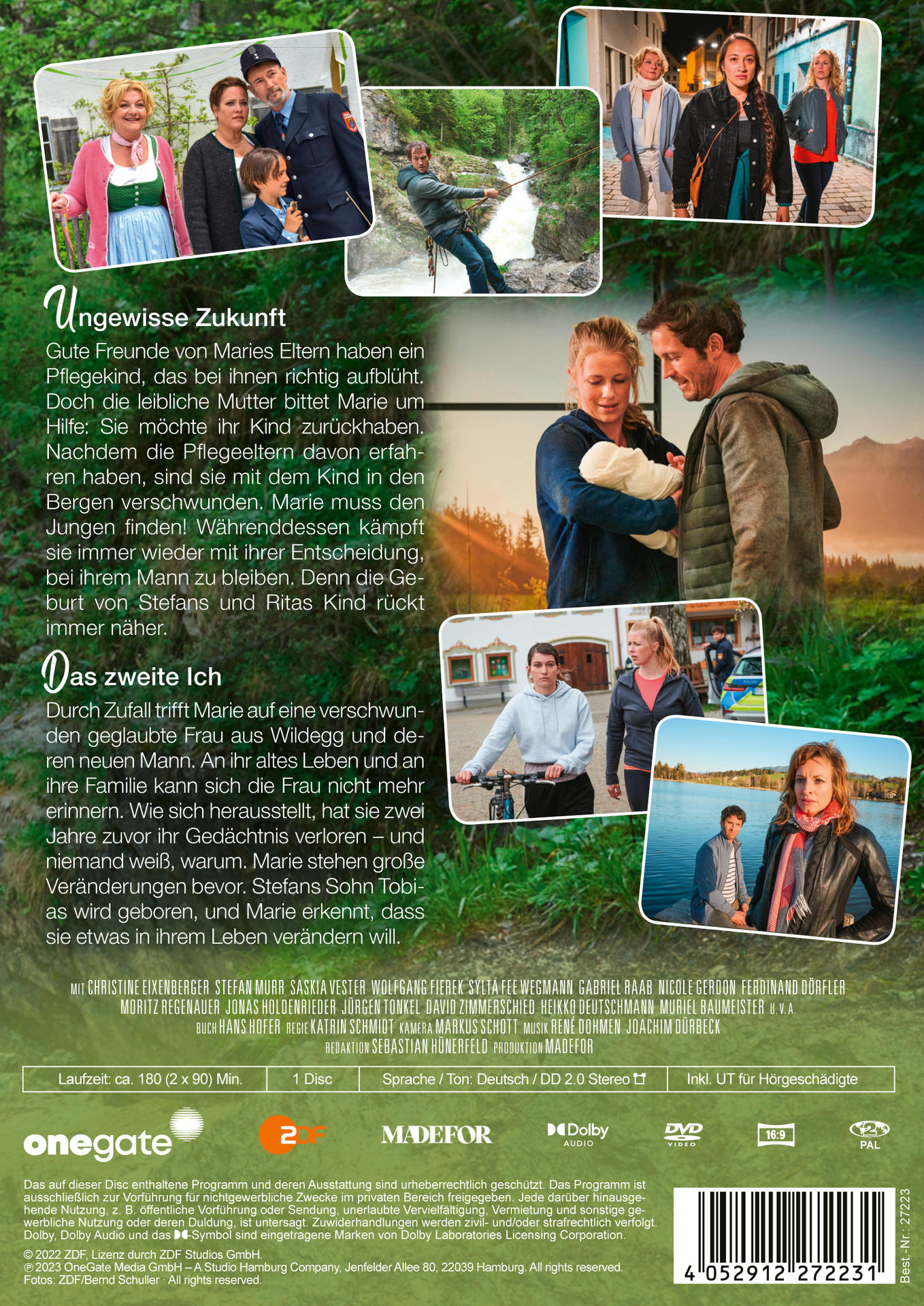 Filmposter mit Bildern von Schauspielern. Text auf Deutsch. Onegate-Logo. DVD-Informationen.