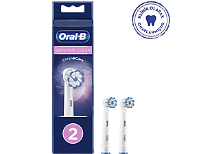 ORAL B EB 60 Sensitive Clean 2'li Diş Fırçası Yedek Başlık Beyaz_0