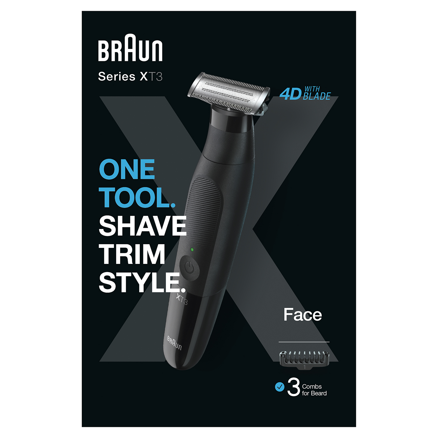 BRAUN XT 3100 Sakal Şekillendirme ve Vücut Tıraş Makinesi Siyah