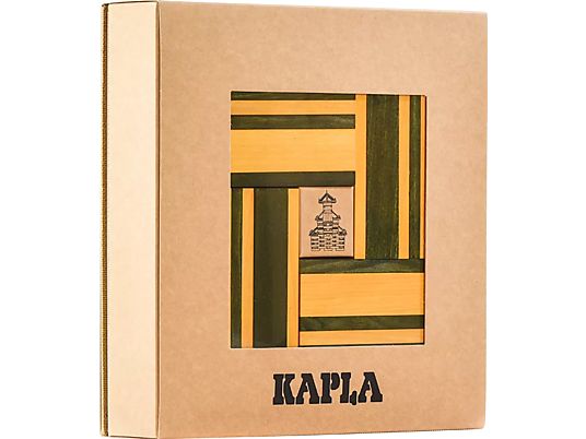 KAPLA Colore - Gioco di costruzione + libro (Verde/Giallo)