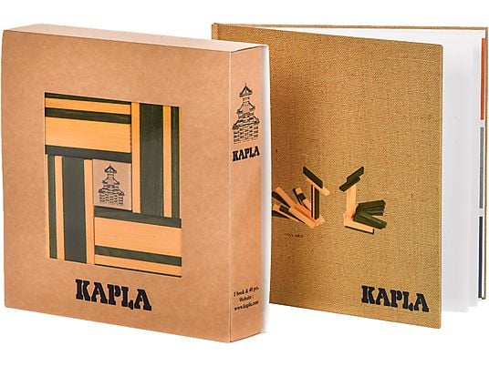 KAPLA Color - Konstruktionsspiel + Buch (Grün/Gelb)