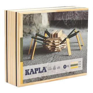KAPLA Spinne - Konstruktionsspiel (Grün/Gelb/Natur)