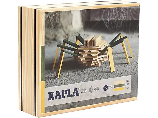 KAPLA Spinne - Konstruktionsspiel (Grün/Gelb/Natur)