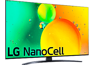 TV LED 43" - LG 43NANO766QA, UHD 4K, Procesador Inteligente α5 Gen5 AI Processor 4K, Smart TV, DVB-T2 (H.265), Azul Oscuro Ceniza