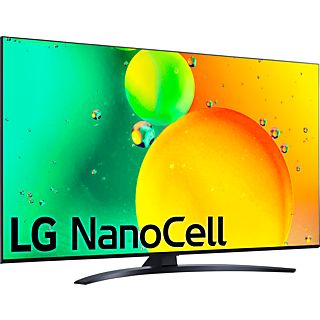 TV LED 65" - LG 65NANO766QA, UHD 4K, Procesador Inteligente α5 Gen5 AI Processor 4K, Smart TV, DVB-T2 (H.265), Azul Oscuro Ceniza