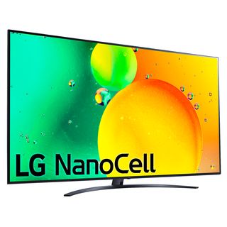 TV LED 75" - LG 75NANO766QA, UHD 4K, Procesador Inteligente α5 Gen5 AI Processor 4K, Smart TV, DVB-T2 (H.265), Azul Oscuro Ceniza