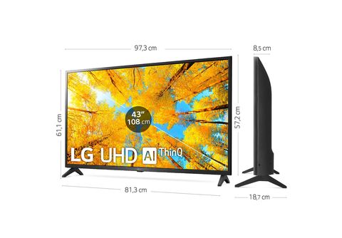 Televisor Smart Full HD LG 43 pulgadas Led Thinq Ai 43