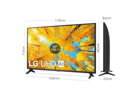 Televisor LG 55 UHD, 4K, Procesador IA α5, Smart TV