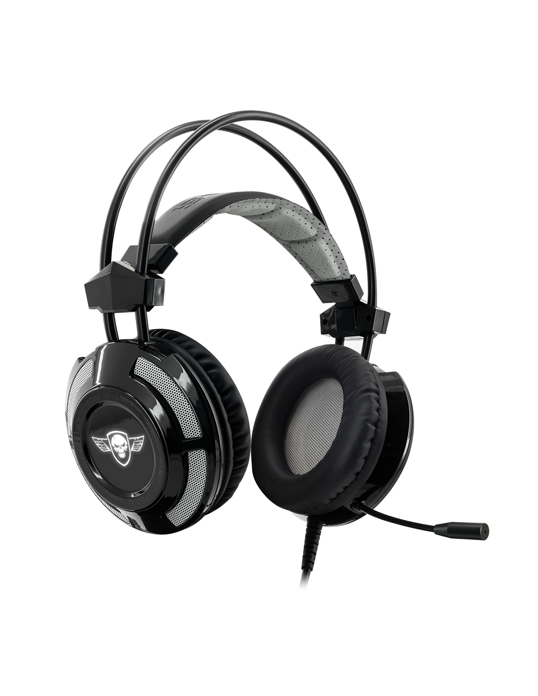 SPIRIT OF GAMER Elite H70 Black fejhallgató mikrofonnal, USB, fekete (MIC-EH70BK)