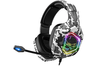 SPIRIT OF GAMER Elite H50 Arctic fejhallgató mikrofonnal, 3,5mm jack, RGB világítás, fehér (MIC-EH50W)