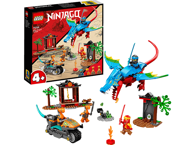 LEGO Ninjago 71759 Drachentempel Bausatz, Mehrfarbig