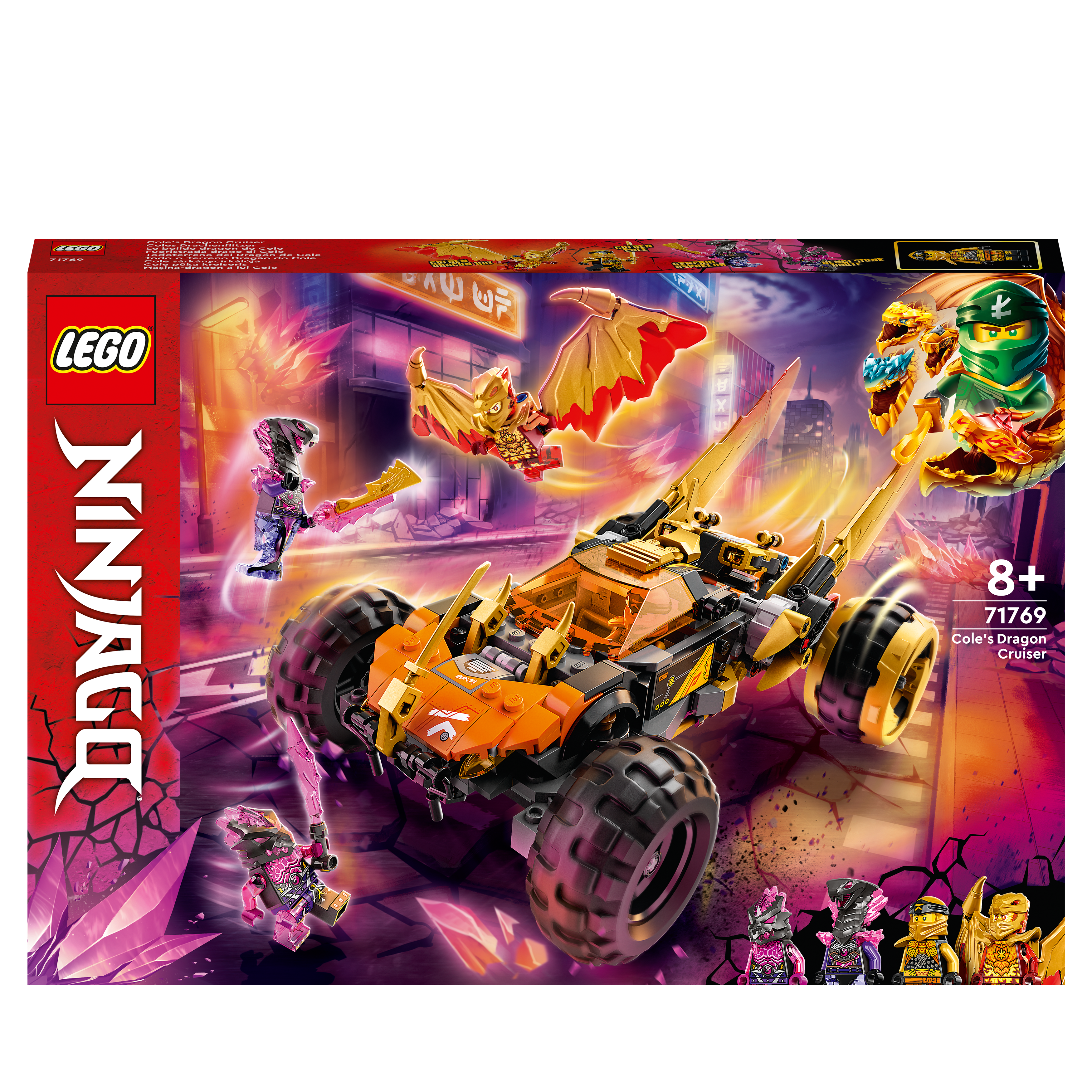 LEGO Ninjago 71769 Coles Drachen-Flitzer Bausatz, Mehrfarbig