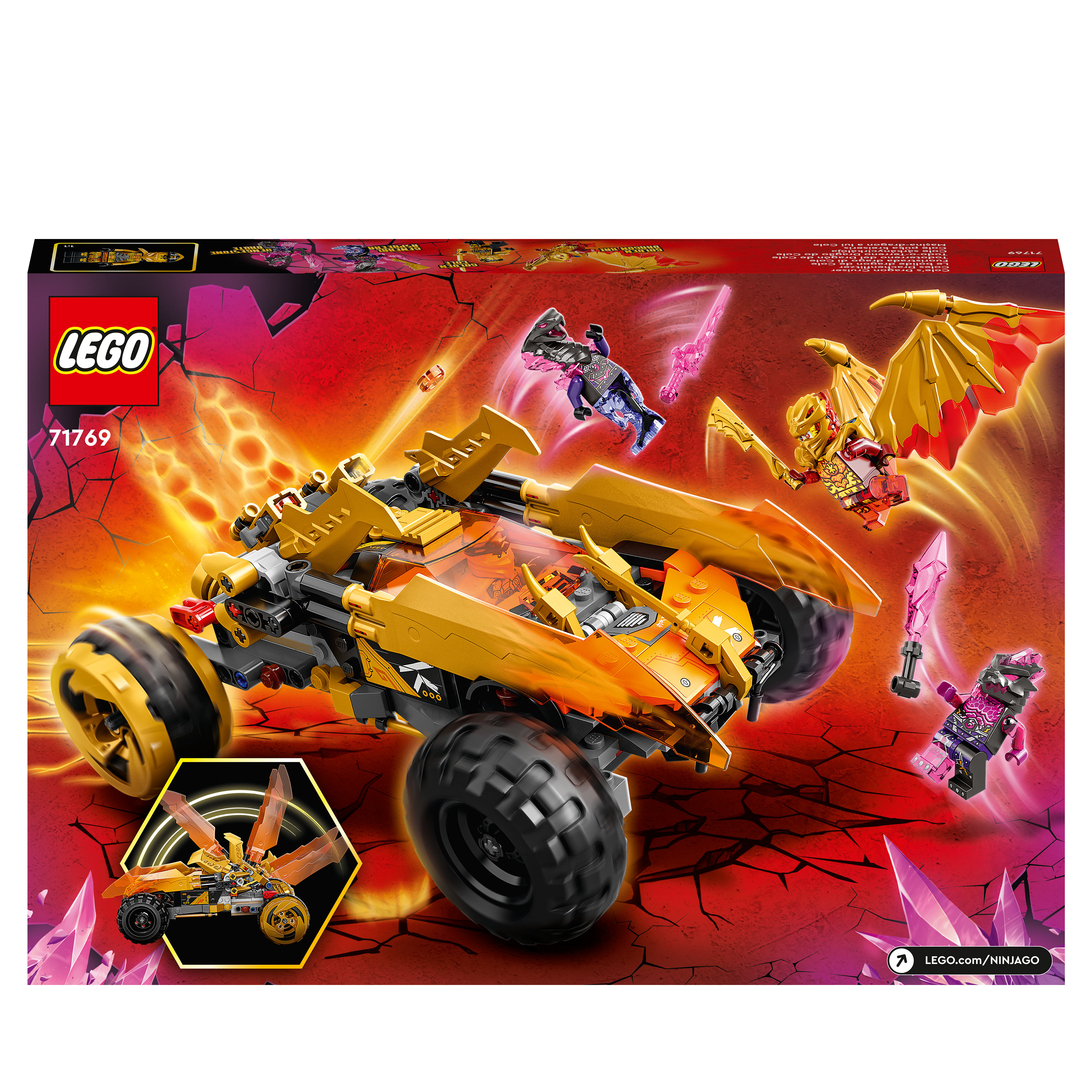 LEGO Ninjago 71769 Coles Drachen-Flitzer Bausatz, Mehrfarbig