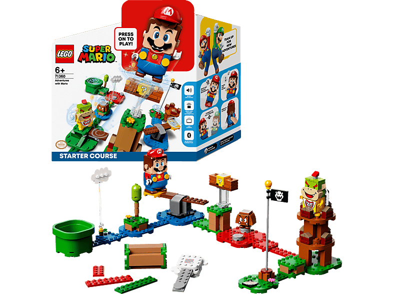 LEGO 71360 Abenteuer mit Mario™ Mehrfarbig Bausatz, – Starterset