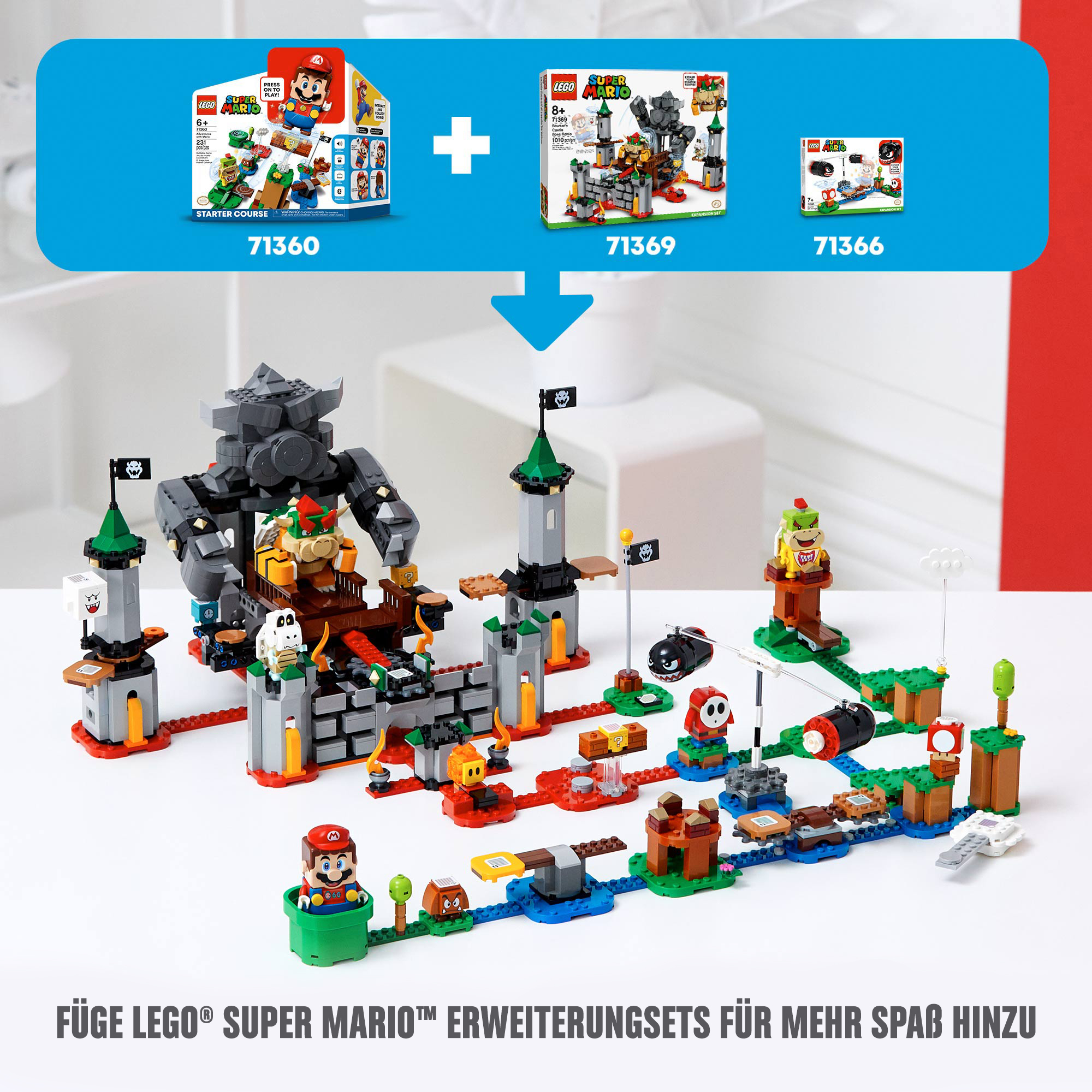 LEGO 71360 Abenteuer mit Mario™ Mehrfarbig Bausatz, – Starterset