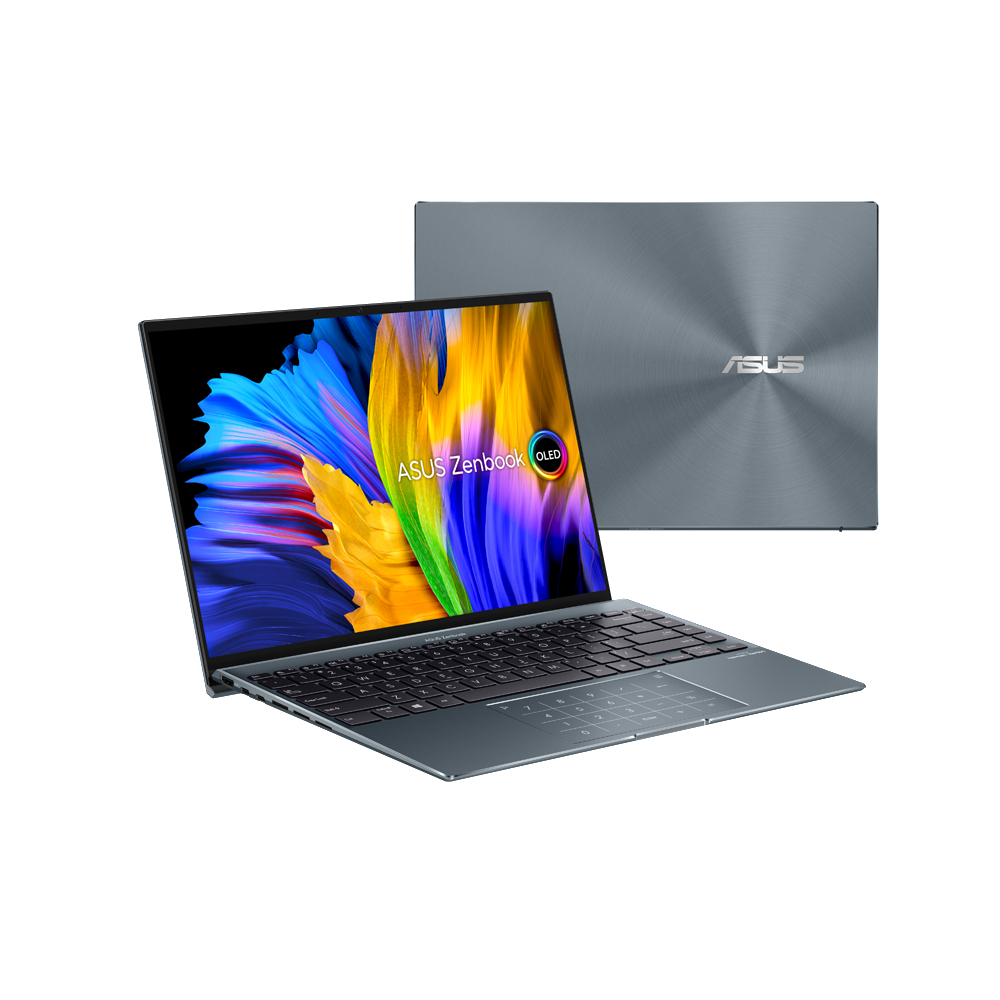 ASUS Zenbook 14X OLED UX5401ZA-L7077W, (64 Bit) SSD, Intel® Zoll Core™ 14 Xe, 16 11 Grey i7 Windows GB 512 Pine Home Notebook, mit RAM, GB Display, Prozessor, Iris®