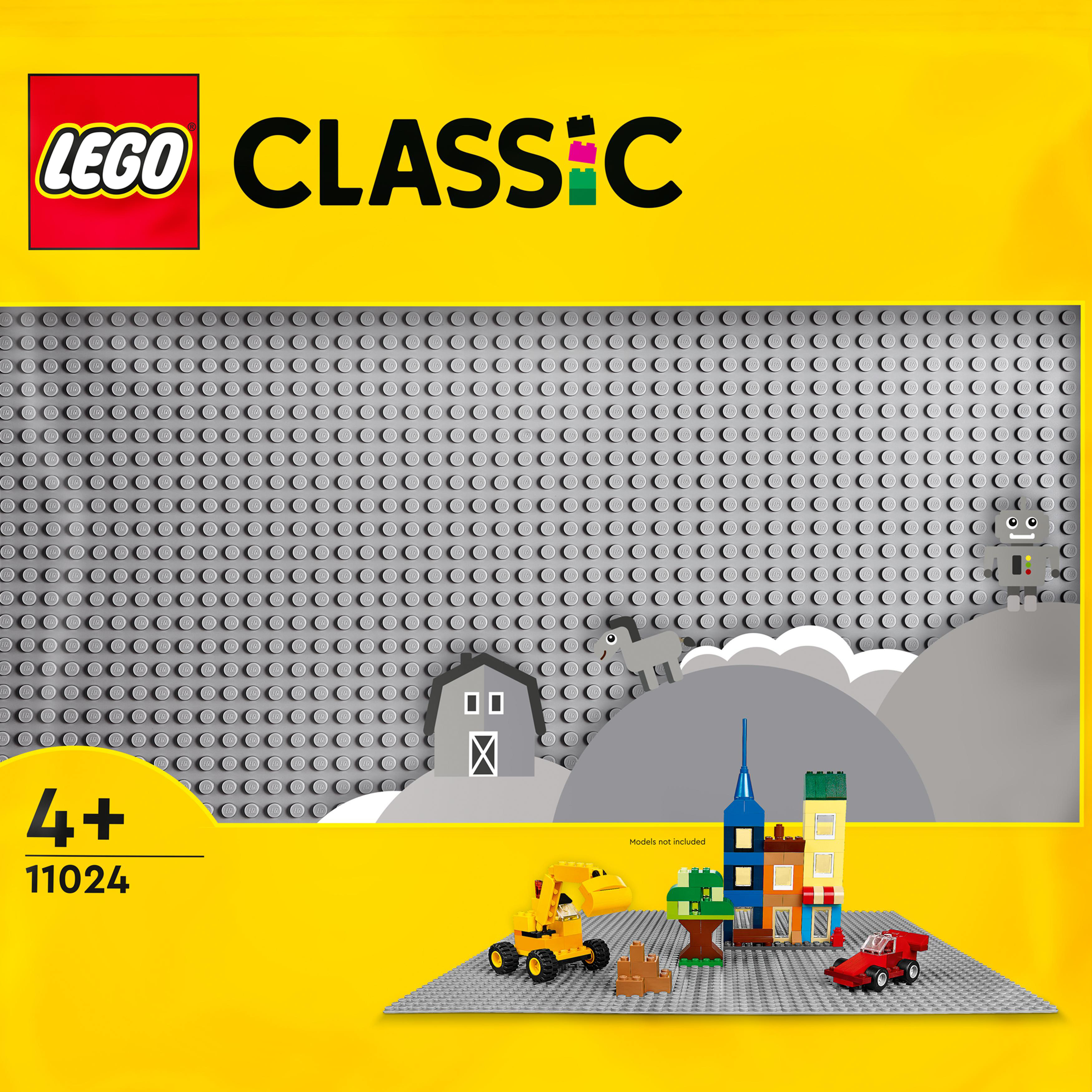 LEGO Grau Classic Bauplatte 11024 Bausatz, Graue
