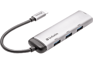 VERBATIM 4-Port USB 3.2 Gen 1 Type-A USB-C™ Çok Bağlantılı Hub