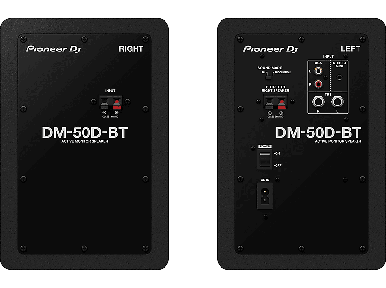 Pioneer DJ DM-50D-BT Aktivmonitorlautsprecher (Paar), black; Aktiv-Monitor-Lautsprecher — Foto 2 von 2