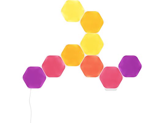 NANOLEAF Shapes - Hexagons Starter Kit (9 Panels) - Panneaux lumineux (Blanc)