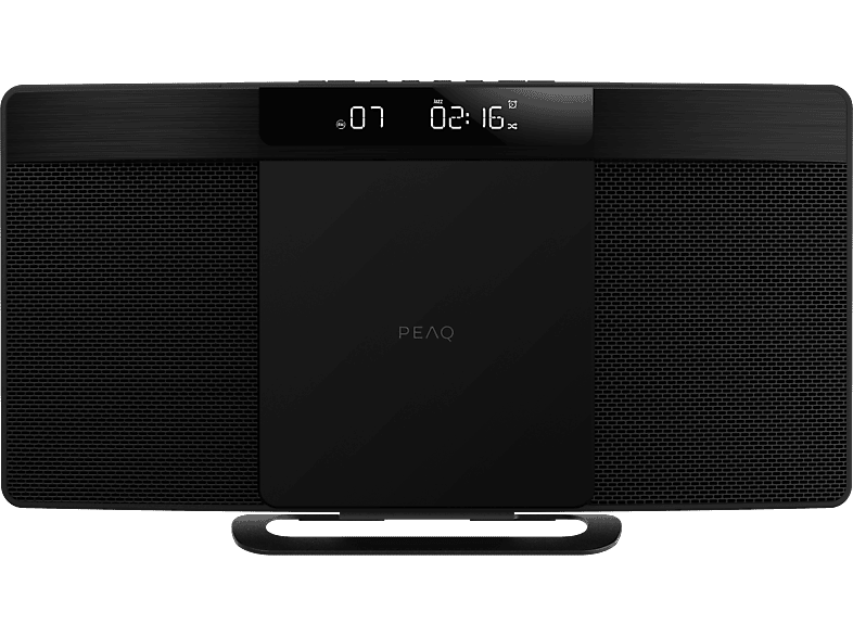 PEAQ PMS 220 SLIM Micro Hifi System mit DAB+/FM Tuner (Schwarz)