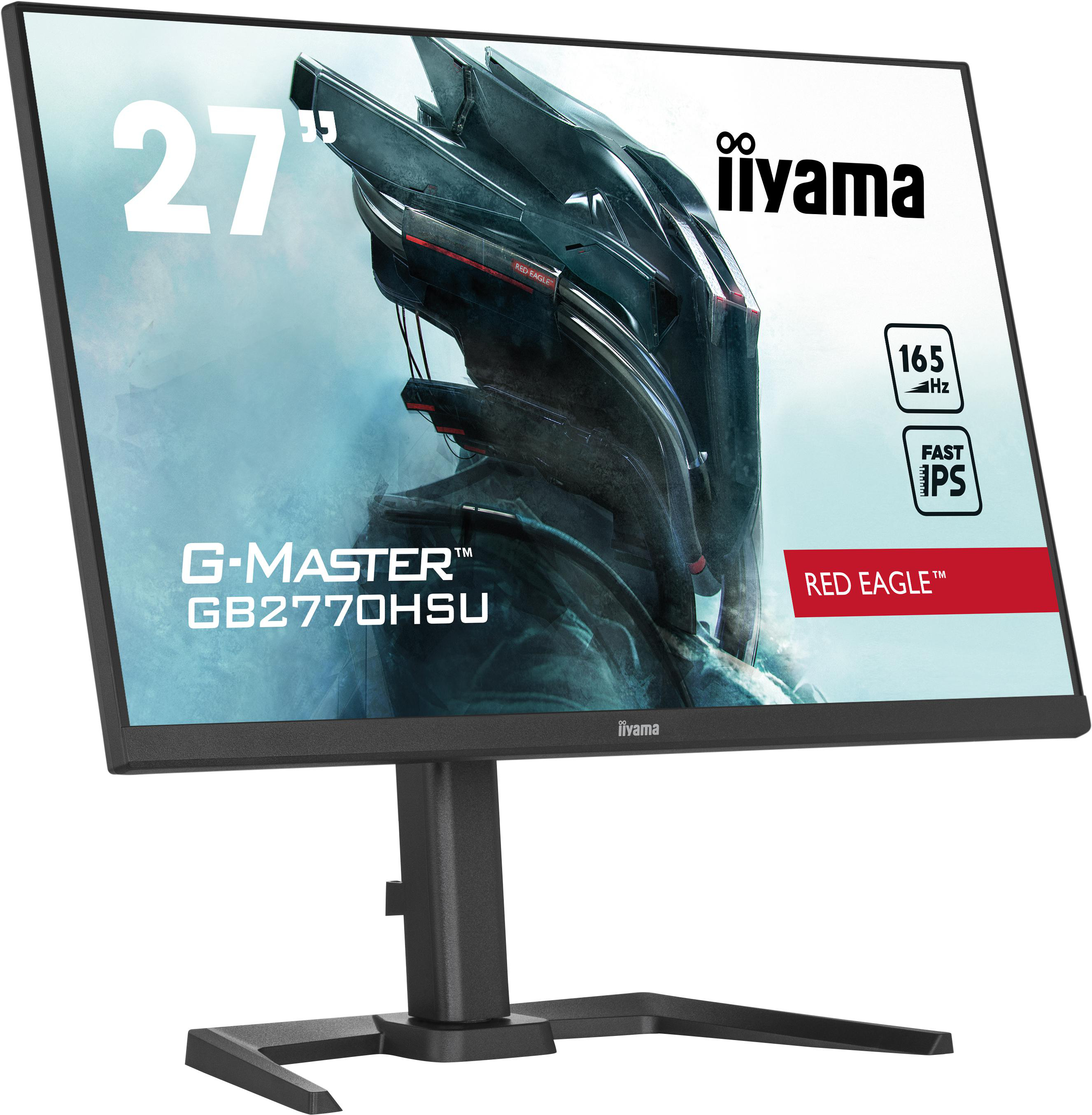 Ein 27-Zoll-iiyama G-MASTER-Monitor mit einer Spielszene auf dem Bildschirm.