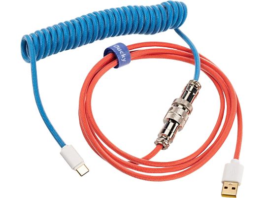 DUCKY Premicord Cable - Câble USB (Bleu/Rouge)