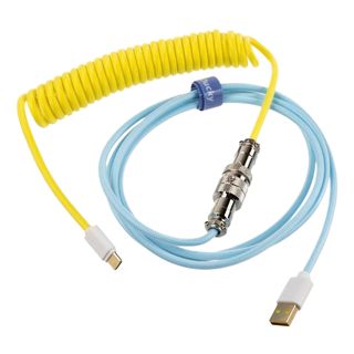 DUCKY Premicord Cable - Cavo USB (Blu/Giallo)
