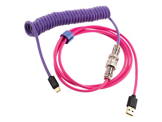 DUCKY Premicord Cable - Câble USB (Violet/Rose)