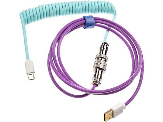 DUCKY Premicord Cable - Cavo USB (Turchese/Viola)