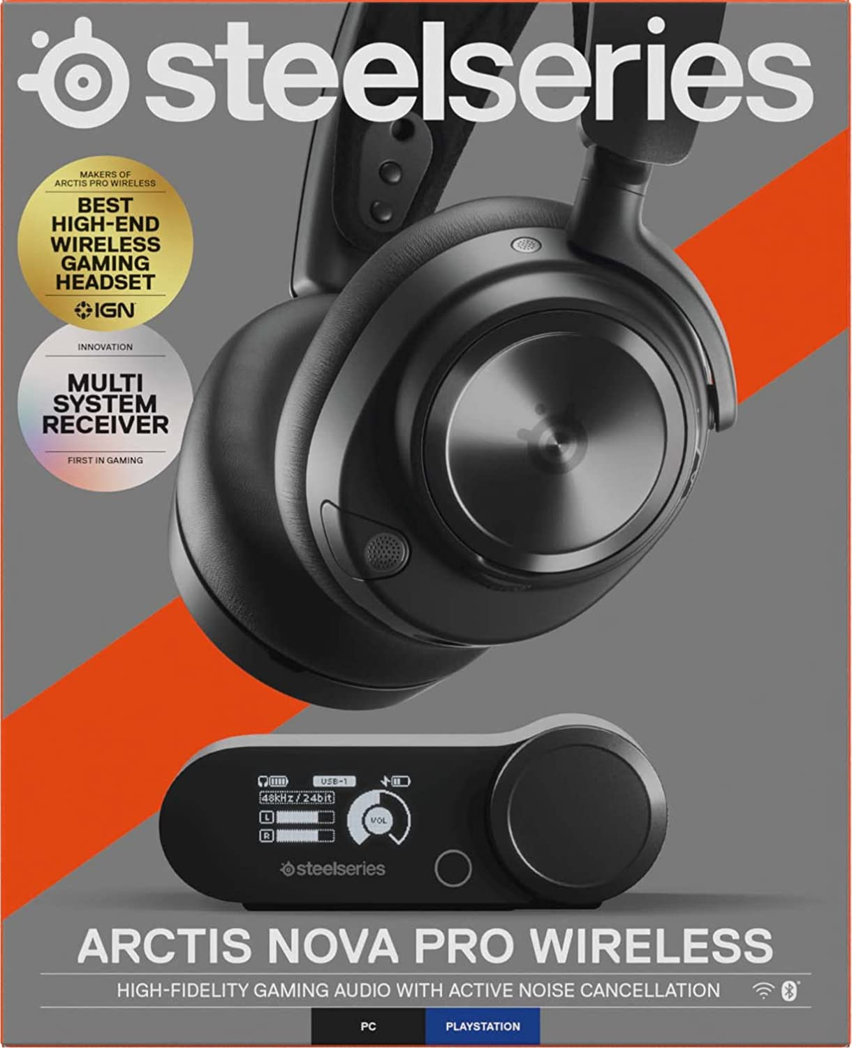 Caja del producto de los auriculares Steelseries Arctis Nova Pro Wireless.